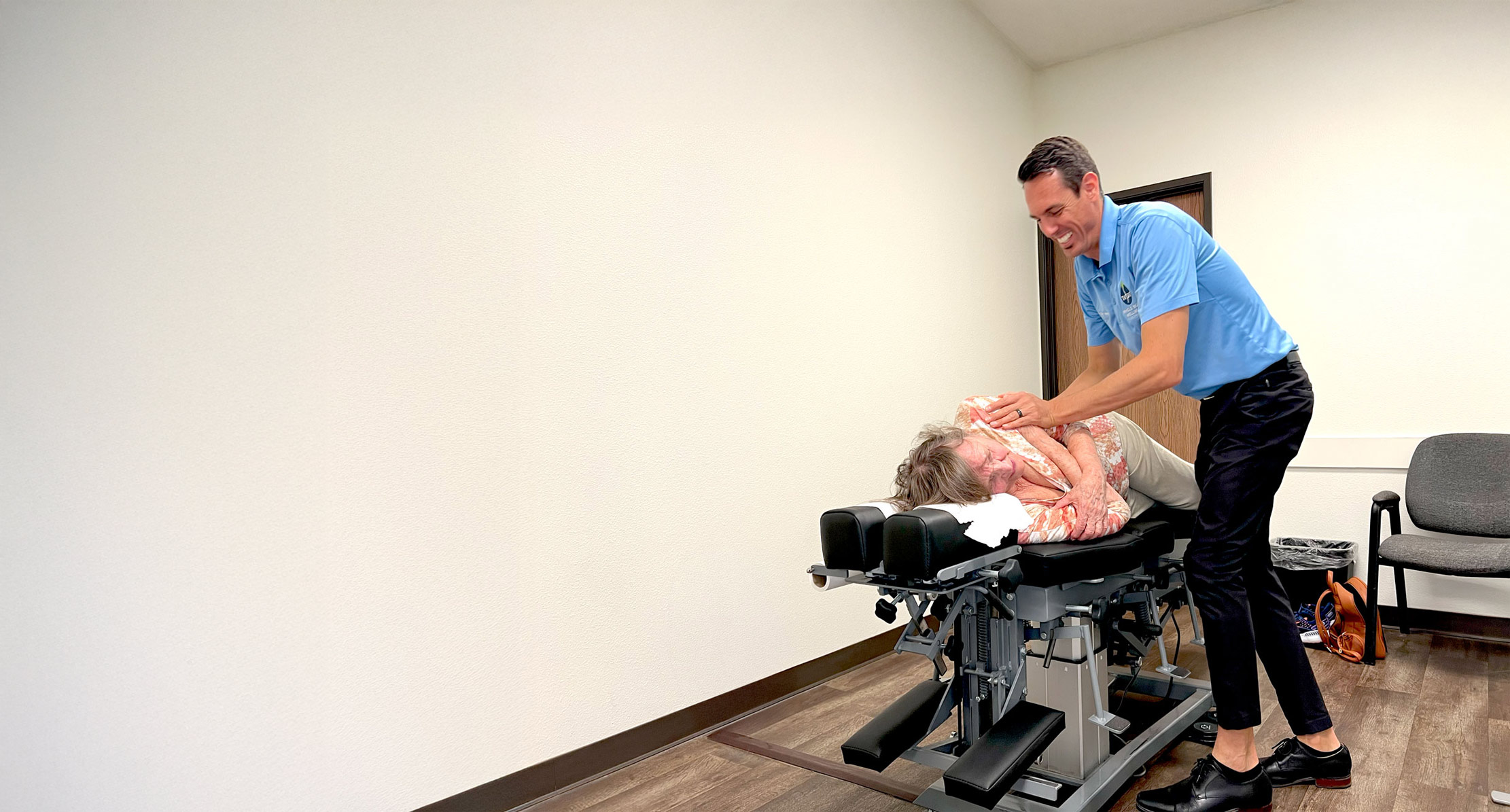 Chiropractic adjustment by Daniel Mendez, DC